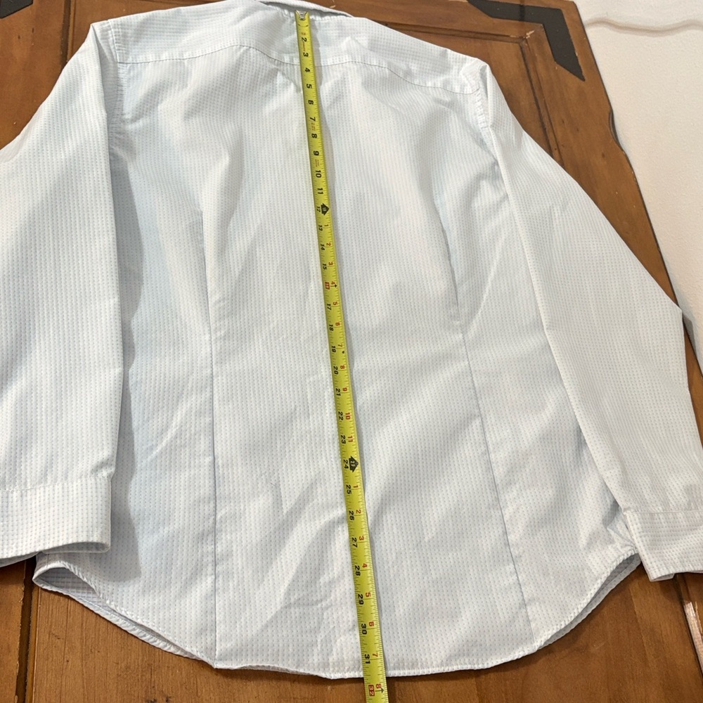 Banana Republic White Checkered Dress Shirt Size Large - Picture 10 of 10
